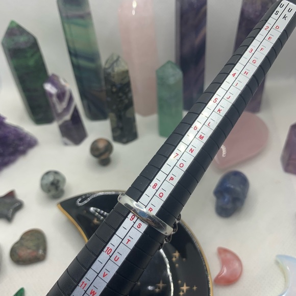 Sparkly Blue Druzy Agate Ring! .925 Sterling Silver Plated, Size 8.75 - Picture 12 of 12